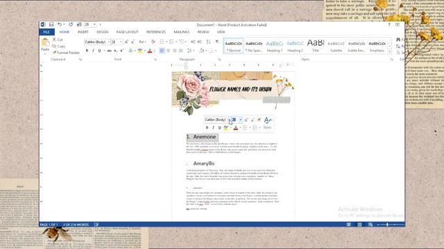 AESTHETIC NOTES USING MICROSOFT WORD (with sticker key words) ♡ смотреть онлайн