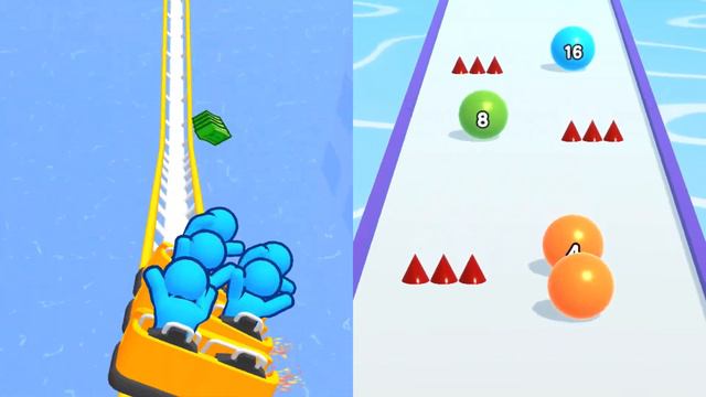 BallRun2048 VS Runner Coaster Max All Big Update Walkthrough Android, iOS Mobile Gameplay