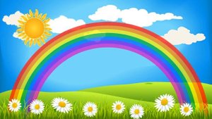 РАДУГА ФОН детский  анимированный HD качество