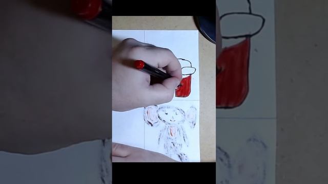 How to draw Among As step by step easily draw Among As with felt tip pens for drawing #Shorts (2)