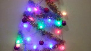 Ёлка на стене. Ёлка своими руками.