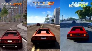 Test Drive Unlimited (TDUJFR Mod) Vs The Crew Motorfest vs Test Drive Unlimited 2  Comparison Game