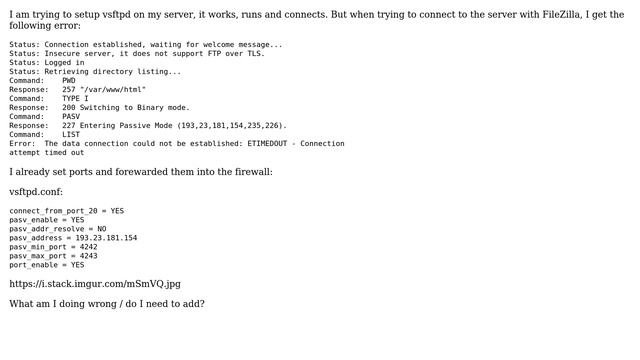 ETIMEDOUT - Connection Attempt Timed Out