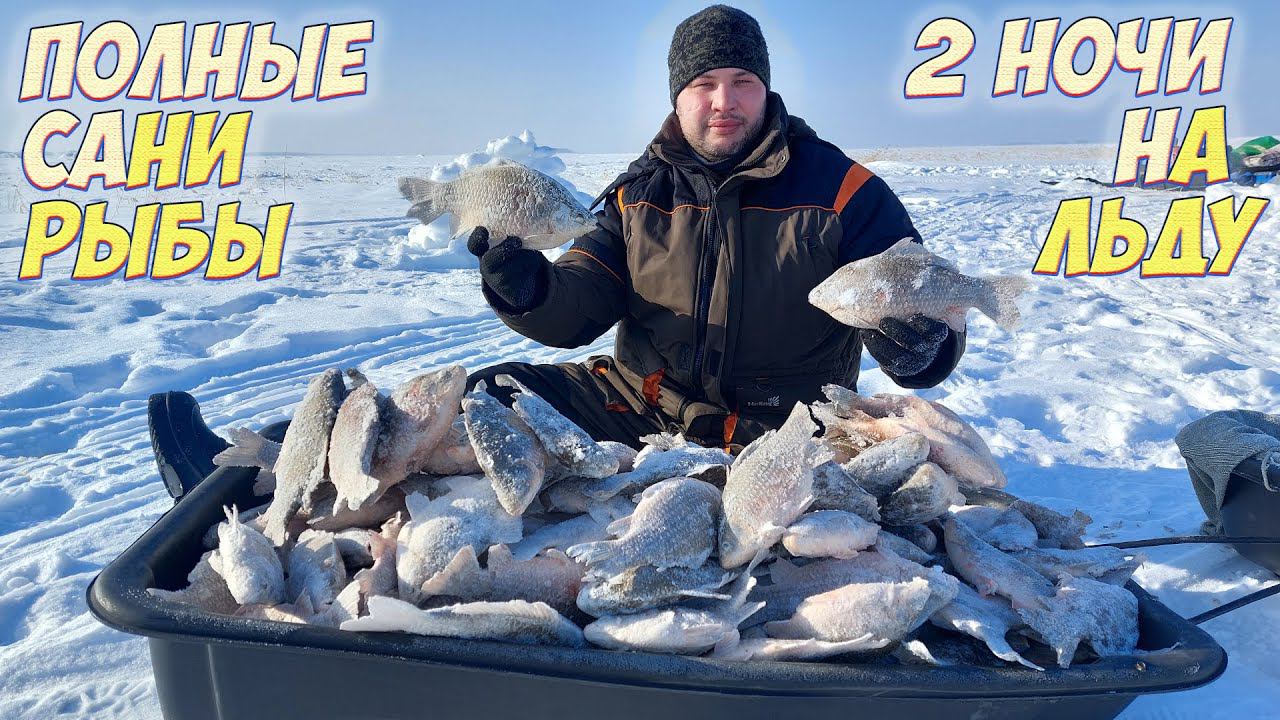 ПОПАЛИ НА ПУЛЕМЕТНЫЙ КЛЕВ ЗИМНЯЯ РЫБАЛКА НА КАРАСЯ ДВЕ НОЧИ НА ЛЬДУ смотреть онлайн