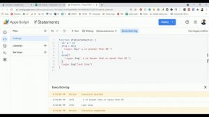 If else statements in Google Apps Script | Apps Script Tutorial For Beginners