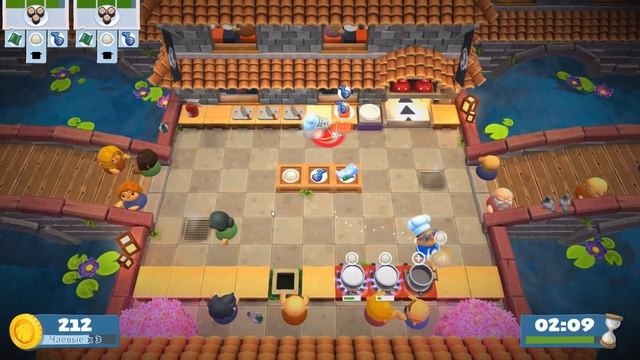 Overcooked! 2 - А как вообще готовить?! (1-2 level) смотреть онлайн