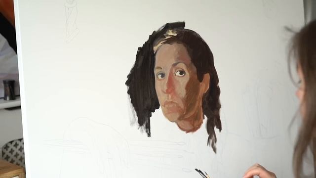 Как писать ПОРТРЕТ МАСЛОМ / Длительный портрет маслом  / ART Shima