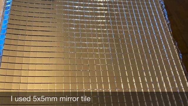 Pier one inspired mirror tile wall art diy