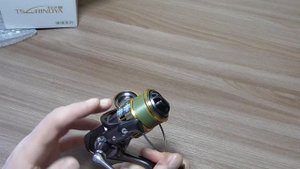 Лёгкая недорогая катушка для ультралайта и мормышинга, нанофил 3Lb. Easy inexpensive .