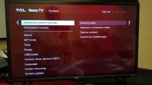 TCL Roku Smart TV : How to Factory Reset or Reset Only TV Audio/Picture Settings