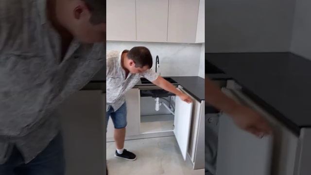 Кухня, мдф, керамогранит, Blum.