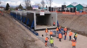 Timelapse construction du passage souterrain en gare d'Annemasse (format court) - CEVA France