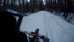 ЗИМНЯЯ ПОКАТУШКА НА YAMAHA YZ 85/ПЕРВЫЙ РАЗ НА 2Т КРОСАЧЕ