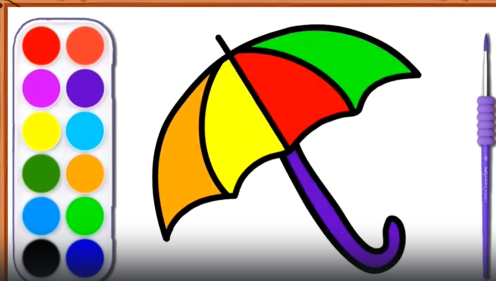 Зонтик. Рисовать легко! смотреть онлайн