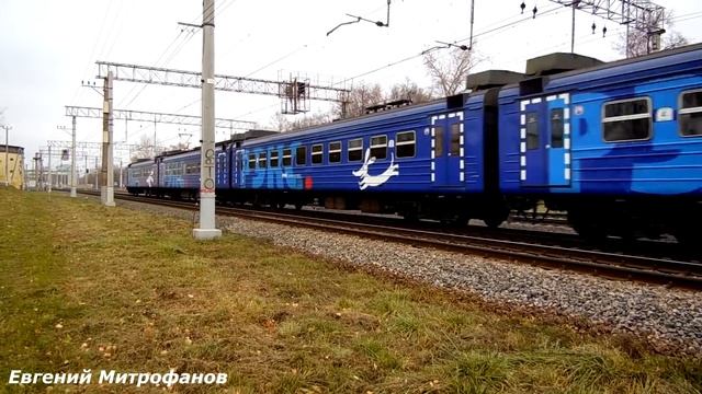 Электропоезд ЭД4м-0352 "РЭКС-экспресс" (ТЧ-7) сообщением Москва - Раменское следует резервом. смотреть онлайн
