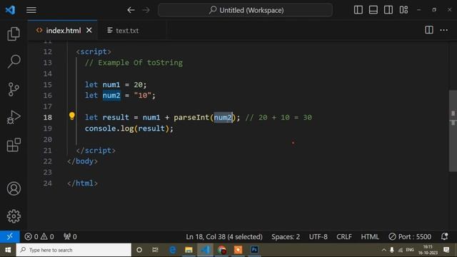 toFixed(), toString(), parseInt(), parseFloat(), isNaN() Methods Javascript | Javascript Tutorial