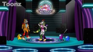 GLAMROCK FREDDY and AMONG US vs. FNAF | Roxanne Wolf | Chica | Vanny | Security Breach | Animation