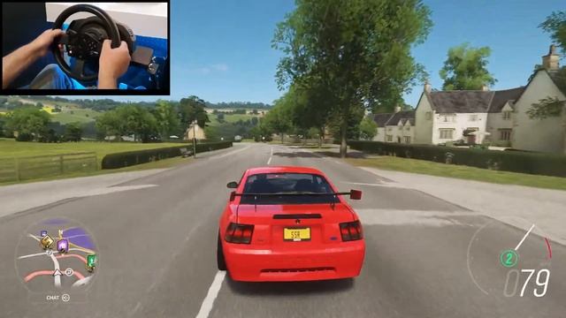 Forza Horizon 4 - Drifting - Ford Mustang SVT Cobra R 2000 (Steering Wheel + Paddle Shifter)gamepla смотреть онлайн
