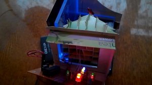 Поделка - Новогодняя ёлка из картона + Arduino UNO ( demo )