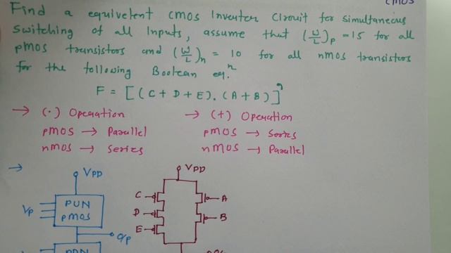 Boolean Function implementation using CMOS and equivalent size of CMOS Circuit, #CMOSCircuit смотреть онлайн