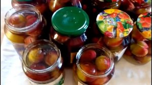 КОМПОТ ИЗ СЛИВ на зиму. Просто и вкусно./Compote of plums for the winter.