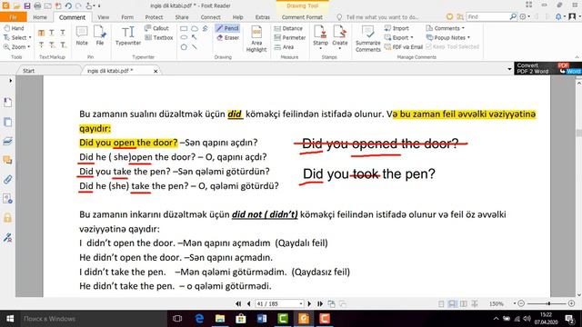 Past Simple - Keçmiş sadə zaman смотреть онлайн