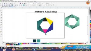 Designing a Geometric-Logo with Gradients In CorelDraw||By Future Academy|| Urdu Hindi