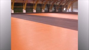 Покрытие теннисных кортов "Хард". Строительство теннисного корта. Теннисное покрытие Deco Turf.