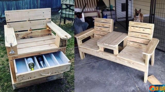 Садовая мебель из паллет
