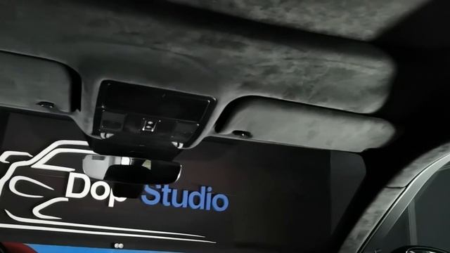 Перетяжка потолка авто алькантарой