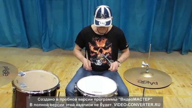 Уроки игры на ударных. Обучение игре на барабанах для начинающих. Урок 1
