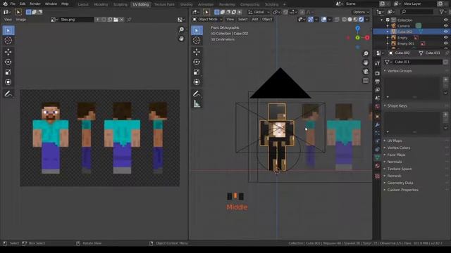 Урок 6. Моделинг и UV-развертка Стива смотреть онлайн