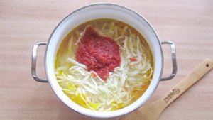 Щи из свежей капусты без зажарки