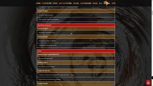New DBFZ Patch Notes Version 1.32