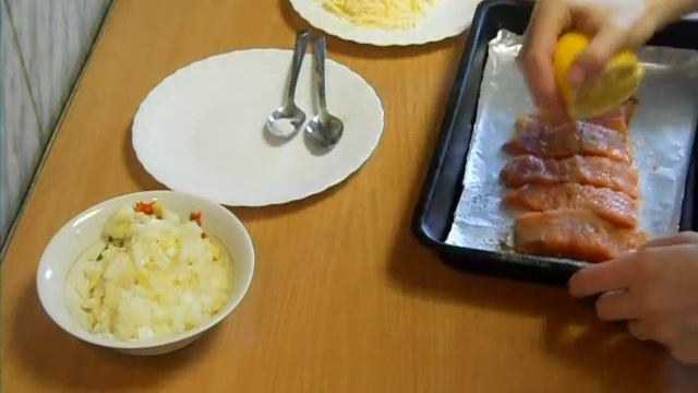 Горбуша под сыром
