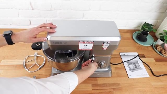 Профессиональный кухонный миксер комбайн CLATRONIC KM 3630 для пекарни смотреть онлайн