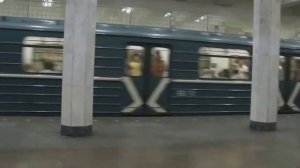 Замоскворецкая линия. Встреча двух Номерных на ст. Коломенская