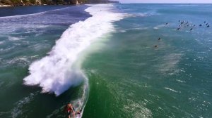 Аэросъемка серфинга с квадрокоптера