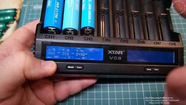 XTAR VC8 обзор зарядного устройства на 8 слотов смотреть онлайн