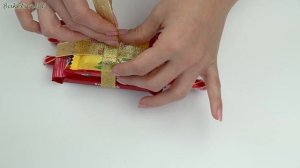 Мини презент за 5 минут на Новый Год. Мастер класс Сани из конфет. Diy. Подарок