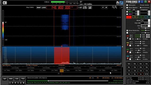 04.02.2023 10:21UTC, [2m, ham], Сеанс связи с МКС, 145800кГц