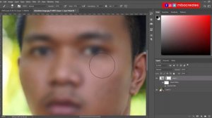 Skin Retouching; Gaussian Blur - Photoshop