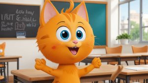 Котенок Кордэ не готовился к контрольной по математике | Мультики для детей | Школа| Математика