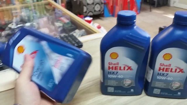 SHELL Helix HX7 10W-40 - страна производства - Испания!