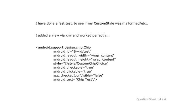 Android : Change Chip Widget style programmatically not working - Android смотреть онлайн