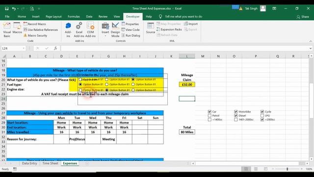 20. Radio Buttons As An Alternative to Check Boxes | MS - Excel Tutorial смотреть онлайн
