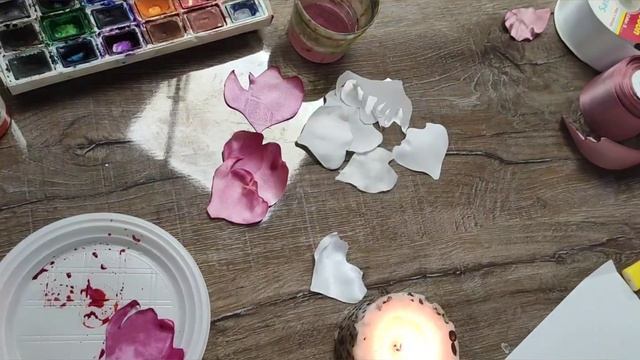 Как сделать пионы из атласа? Лента или ткань? смотреть онлайн