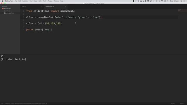 Python Tutorial: Namedtuple - When and why should you use namedtuples?