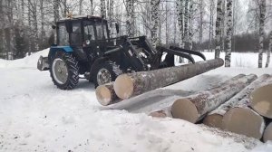 Перевозка кругляка на пилораму
