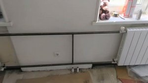 Две батареи на однотрубной системе